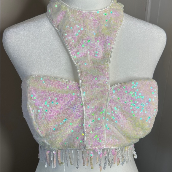 NWT Dolls Kill Solar Flair Sequin Bustier Top - Picture 12 of 13